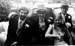 Stephen Birkett, Gary Mendes, Marlou Birkett (Jonckbloedt) and Colin McCartney.  75 Greenway, London, England. c1968